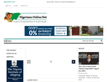 Tablet Screenshot of nigeriansonline.net